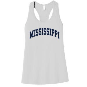 Mississippi Throwback Design Classic Women's Racerback Tank