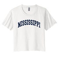 Mississippi Throwback Design Classic Women's Crop Top Tee