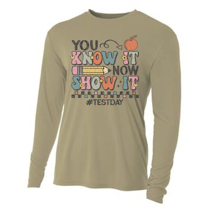 Motivation Test Day Testing Teachers Cooling Performance Long Sleeve Crew