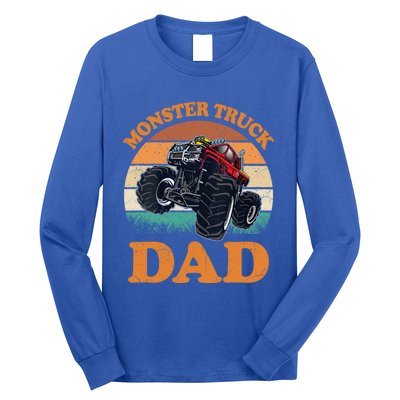 Monster Truck Dad Gift Retro Vintage Monster Truck Gift Long Sleeve Shirt