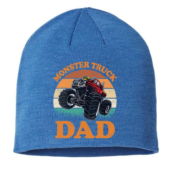 Monster Truck Dad Gift Retro Vintage Monster Truck Gift Sustainable Beanie