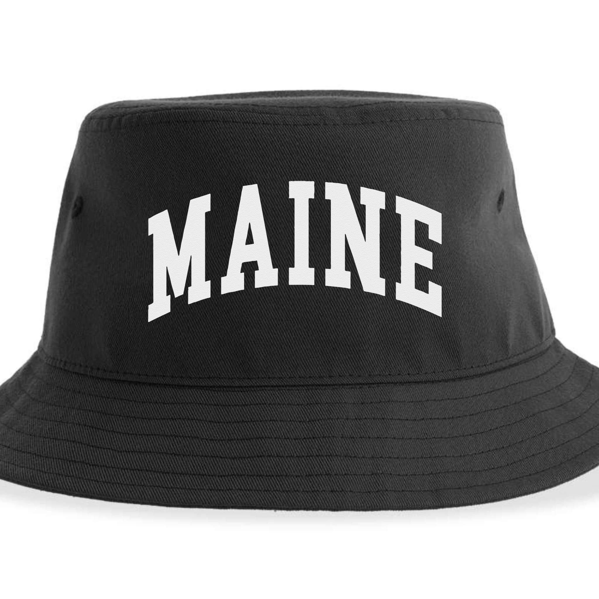 Maine Throwback Design Classic Sustainable Bucket Hat