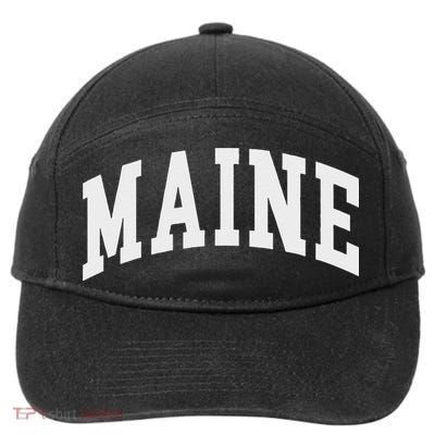 Maine Throwback Design Classic 7-Panel Snapback Hat
