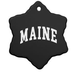 Maine Throwback Design Classic Ceramic Star Ornament