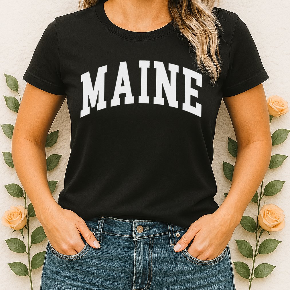 Maine Throwback Design Classic Womens T-Shirt