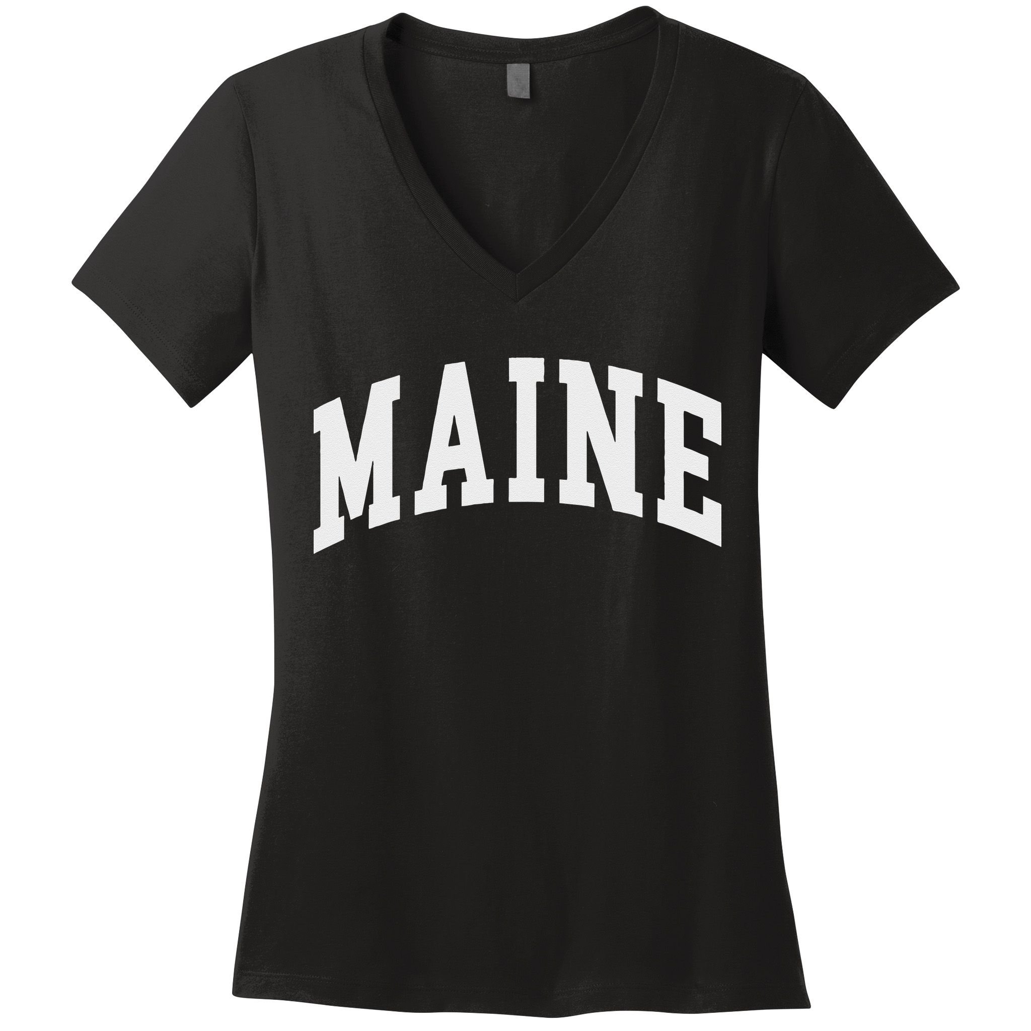 Maine Throwback Design Classic Women's V-Neck T-Shirt