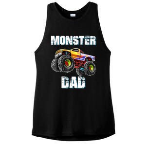 Monster Truck Dad Ladies PosiCharge Tri-Blend Wicking Tank