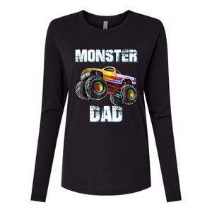 Monster Truck Dad Womens Cotton Relaxed Long Sleeve T-Shirt