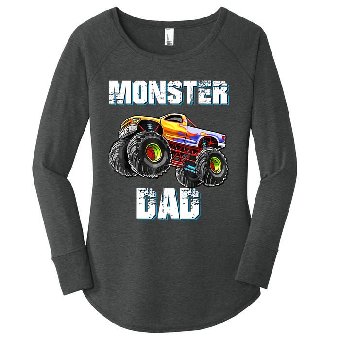 Monster Truck Dad Women's Perfect Tri Tunic Long Sleeve Shirt