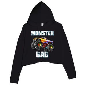 Monster Truck Dad Crop Fleece Hoodie