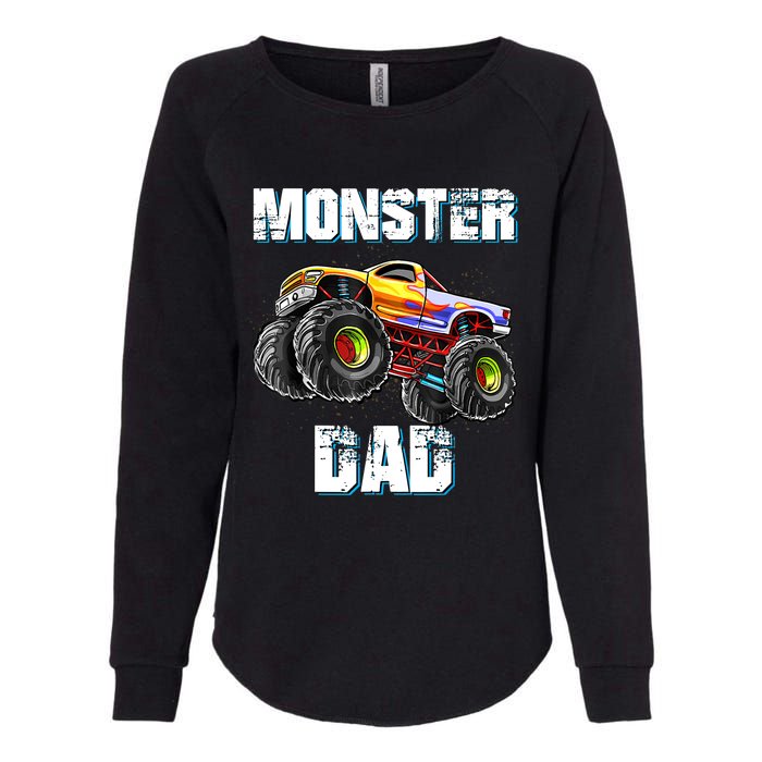 Monster Truck Dad Womens California Wash Sweatshirt