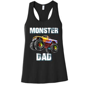 Monster Truck Dad Women's Racerback Tank