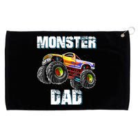 Monster Truck Dad Grommeted Golf Towel