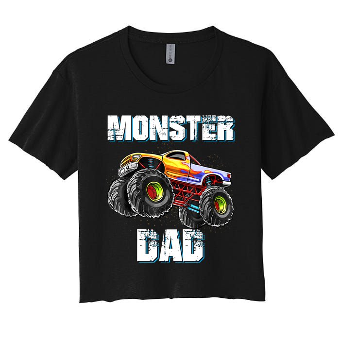 Monster Truck Dad Women's Crop Top Tee