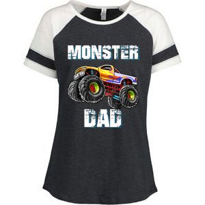 Monster Truck Dad Enza Ladies Jersey Colorblock Tee