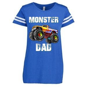 Monster Truck Dad Enza Ladies Jersey Football T-Shirt