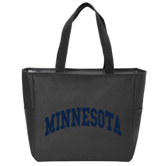 Minnesota Throwback Design Classic Zip Tote Bag
