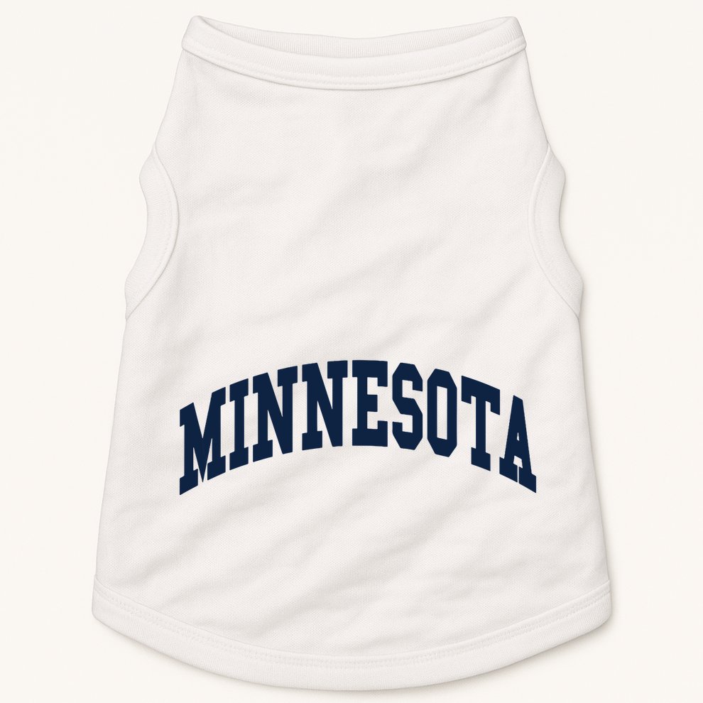 Minnesota Throwback Design Classic Doggie Tank