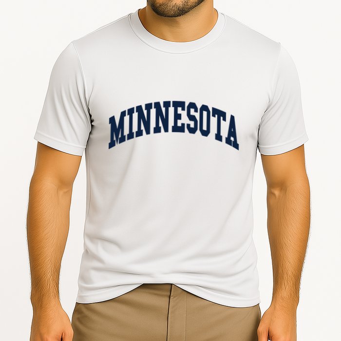 Minnesota Throwback Design Classic Cooling Performance Crew T-Shirt