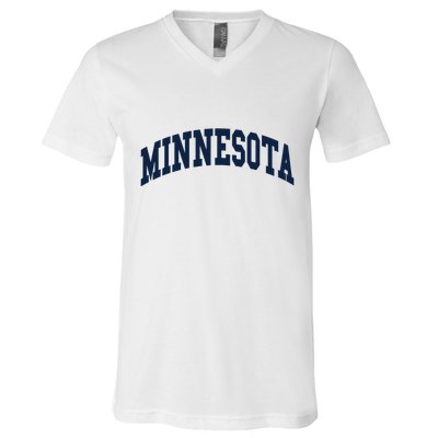 Minnesota Throwback Design Classic V-Neck T-Shirt