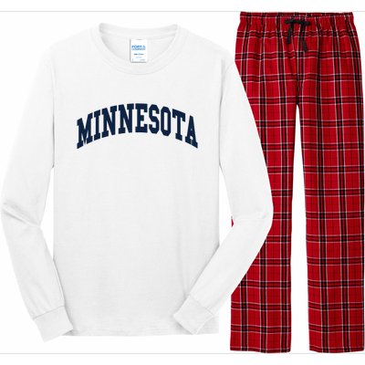 Minnesota Throwback Design Classic Long Sleeve Pajama Set