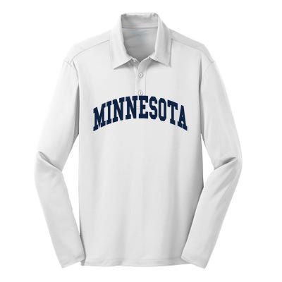 Minnesota Throwback Design Classic Silk Touch Performance Long Sleeve Polo