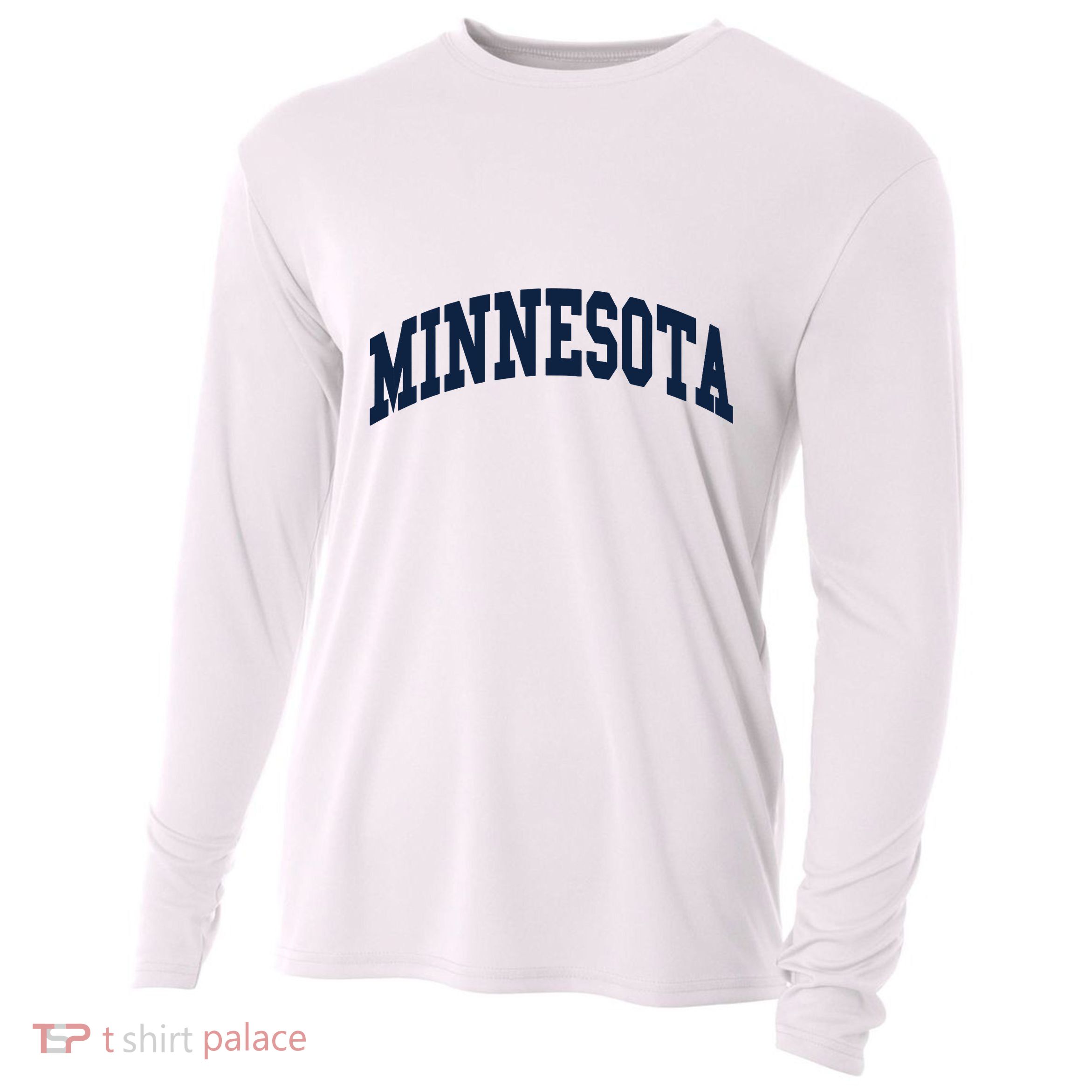 Minnesota Throwback Design Classic Cooling Performance Long Sleeve Crew