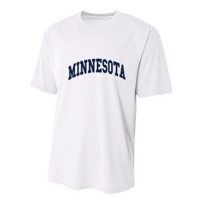 Minnesota Throwback Design Classic Youth Performance Sprint T-Shirt