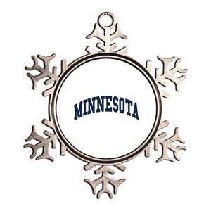 Minnesota Throwback Design Classic Metallic Star Ornament