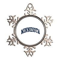 Minnesota Throwback Design Classic Metallic Star Ornament