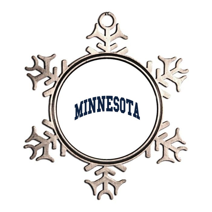 Minnesota Throwback Design Classic Metallic Star Ornament