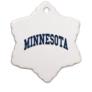 Minnesota Throwback Design Classic Ceramic Star Ornament