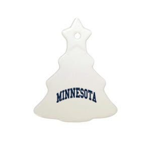 Minnesota Throwback Design Classic Ceramic Tree Ornament