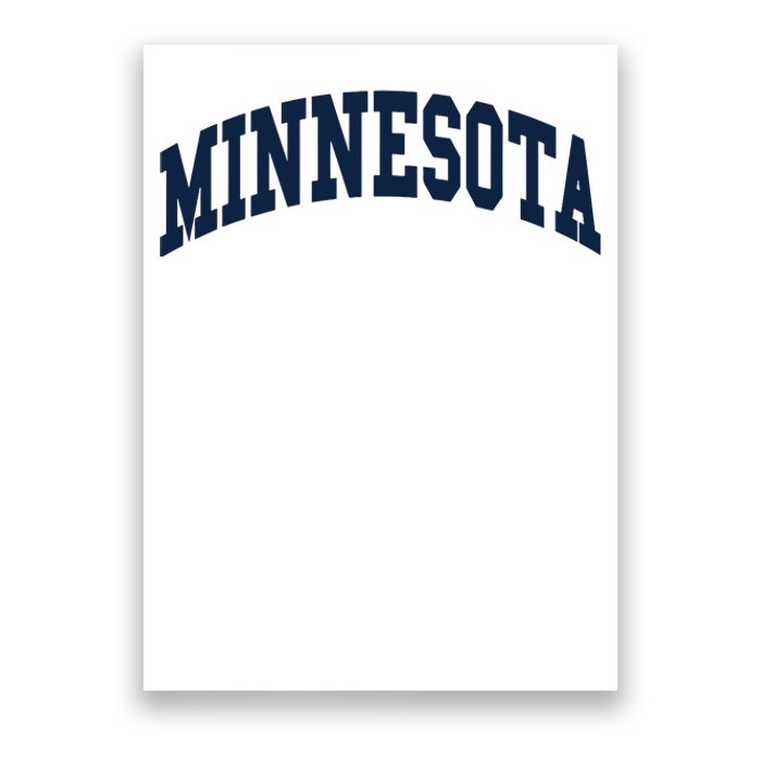 Minnesota Throwback Design Classic Poster