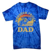 Monster Truck Dad Gift Retro Vintage Monster Truck Meaningful Gift Tie-Dye T-Shirt