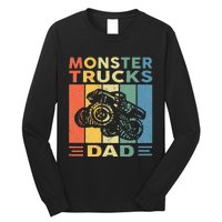 Monster Truck Dad Retro Vintage Monster Truck Long Sleeve Shirt