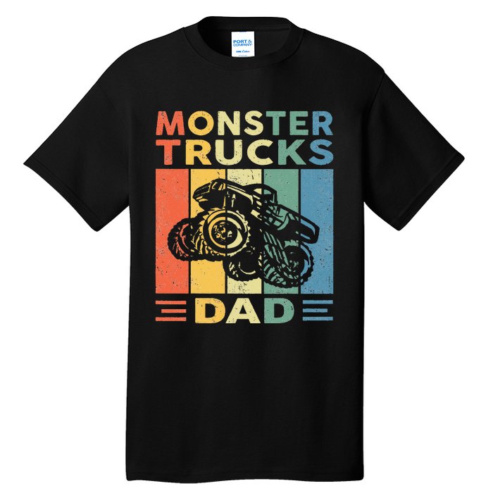 Monster Truck Dad Retro Vintage Monster Truck Tall T-Shirt