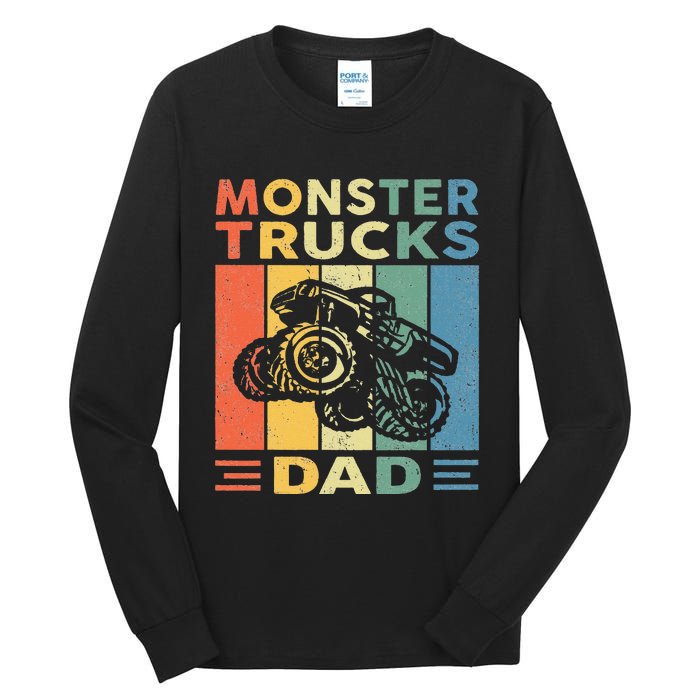 Monster Truck Dad Retro Vintage Monster Truck Tall Long Sleeve T-Shirt