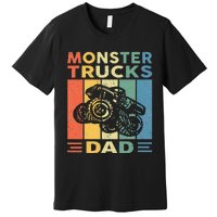 Monster Truck Dad Retro Vintage Monster Truck Premium T-Shirt