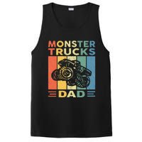 Monster Truck Dad Retro Vintage Monster Truck PosiCharge Competitor Tank