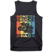 Monster Truck Dad Retro Vintage Monster Truck Tank Top