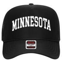 Minnesota Throwback Design Classic High Crown Mesh Back Trucker Hat