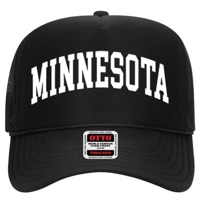 Minnesota Throwback Design Classic High Crown Mesh Back Trucker Hat