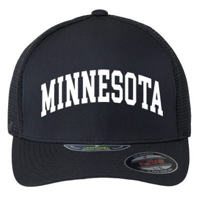 Minnesota Throwback Design Classic Flexfit Unipanel Trucker Cap