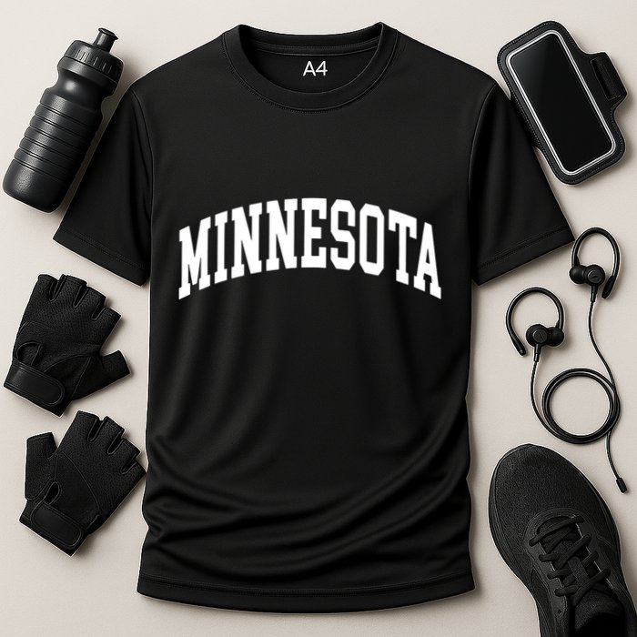 Minnesota Throwback Design Classic Cooling Performance Crew T-Shirt