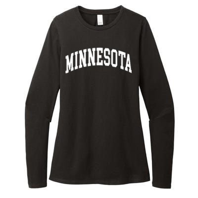 Minnesota Throwback Design Classic Womens CVC Long Sleeve Shirt