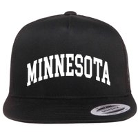 Minnesota Throwback Design Classic Flat Bill Trucker Hat