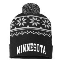 Minnesota Throwback Design Classic USA-Made Snowflake Beanie