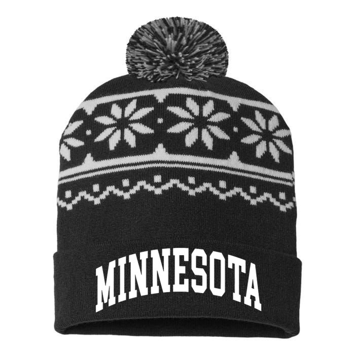 Minnesota Throwback Design Classic USA-Made Snowflake Beanie