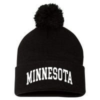 Minnesota Throwback Design Classic Pom Pom 12in Knit Beanie